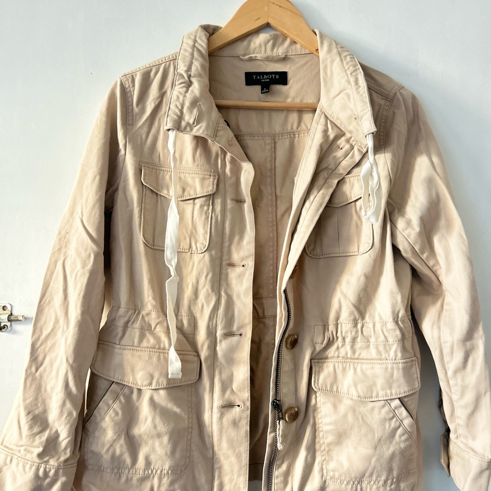 Talbots Women's Beige Utility Jacket